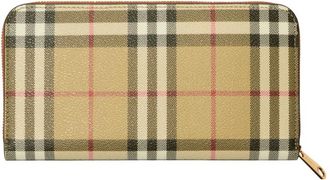 Burberry Check Zip Wallet