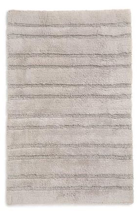 DKNY Classic Stripe Bath Rug in Lunar Rock at Nordstrom Rack