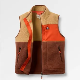 Passenger Home Full Zip Recycled Sherpa Gilet Fleecegilet f&uuml;r Damen | wei&szlig;
