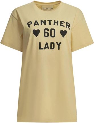 Valentino Panther 60 Lady T-Shirt - Dames - T-shirts - Beige - S - Katoen - Tops