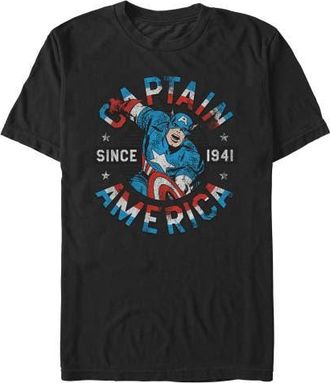 MARVEL Mens Marvel Captain Since 1941 T Shirt in Black at Nordstrom, Size Xxx-Large