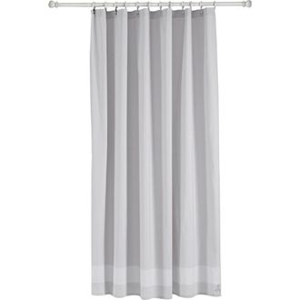 Brooks Brothers Herringbone Cotton Shower Curtain in Silver at Nordstrom Rack