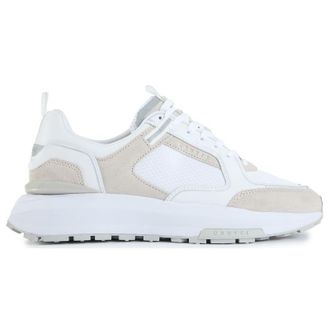Cruyff Mens Rayado Trainers - White Nubuck - Size UK 12