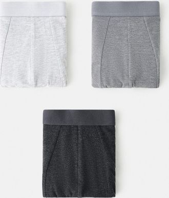 Mango Pack 3 boxer combinati grigio - Uomo - XL - MANGO MAN