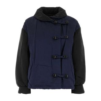 Isabel Marant Bleza zijden jas - Dames - Jassen - Blauw - Maat: 2XS Zijde