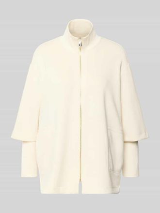 Comma Blazer aus Viskose-Mix mit aufgesetzten Eingrifftaschen in Offwhite, Gr&ouml;&szlig;e 34