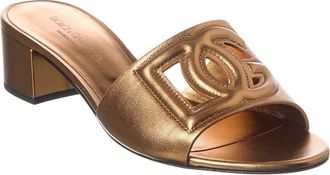 Dolce & Gabbana Mordore Leather Sandal