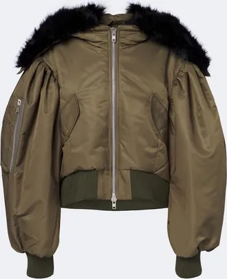 Simone Rocha Padded hooded bomber jacket