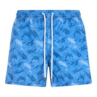 Fedeli Beachwear, male, Blue, Size: S Madeira Swim Trunk