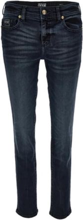 Versace Donkerblauwe Jeans met Vijf Zakken - Dames - Skinny Jeans - Zwart - W26 - Katoen - Jeans