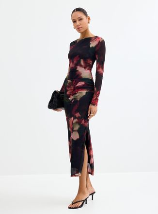 Ever New Womens Alannah abstract floral mesh dress