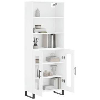 Berkfield Home Highboard White 69.5x34x180 cm Engineered Wood
