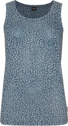 Protest Kurzarmshirt PROTEST SINGLET MARRIT, Damen, Gr. XL, blau (indigogo), Obermaterial: 60% Baumwolle CO. 40% Polyester PES., Shirts Kurzarmshirt