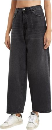 Haikure Bethany Asian Fit Jeans - Dames - Loose Fit Jeans - Zwart - W27 - Katoen - Jeans