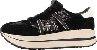 Premiata Bethcoin 8504 - Dames - Sneakers - Zwart - 37 EU - Leer - Schoenen