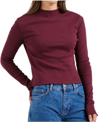 Dedicated Rib Top Ryd Longsleeve f&uuml;r Damen | rot