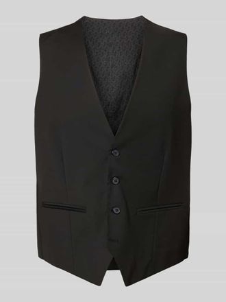 Daniel Hechter Weste mit V-Ausschnitt und Leistentaschen in Black, Gr&ouml;&szlig;e 48
