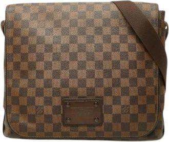 Louis Vuitton Pre-owned Vintage Messenger Bag - Dames - Vintage Schoudertas - Bruin - ONE Size - Leer - Vintage