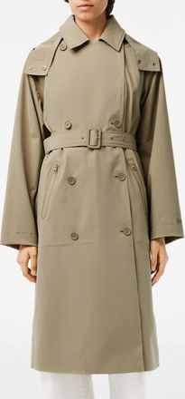 Lacoste Womens Oversized Trench Coat in Beige - Size 14 UK