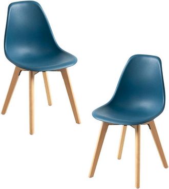 Regalos Miguel Regalos Miguel - Packs Sillas Comedor - Pack 2 Sillas Kelen - Azul Petr&oacute;leo