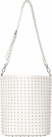 John Richmond Bucket Bag met Ketting en Decoratieve Details - Dames - Schoudertassen - Wit - ONE Size - Tassen
