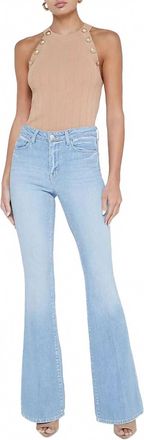 L'agence Bell High Raise Flare Jeans In Olympia