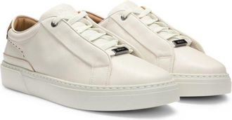 BOSS Gary leather trainers with suede backtab