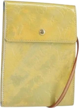 Louis Vuitton Pre-owned Vintage Cross Body Bag - Dames - Vintage Schoudertas - Geel - ONE Size - Leer - Vintage