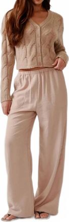 Sablyn Womens Lennon Utility Pant In Dune