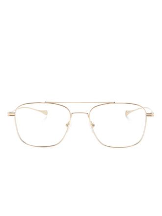 Dita Eyewear navigator style square-frame glasses - Gold