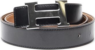 Herm&egrave;s Pre-owned Womens Constance H Belt 85 - Black - One Size