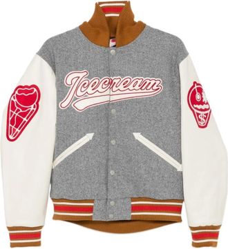 Icecream Icecream, Jassen, Heren, Grijs, L, Wol, Bomberjack