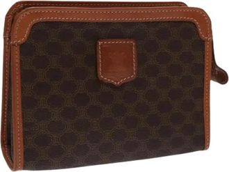 Celine Pre-owned Vintage Pouch - Dames - Vintage Clutch - Bruin - ONE Size - Leer - Vintage
