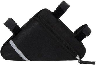 No Brand Bolsa Triangular Para Bicicleta, Bolsa Para Cuadro Delantero De Bicicleta, Bolsa Triangular De Nailon Impermeable, Bolsa Reflectante Decorativa Para H