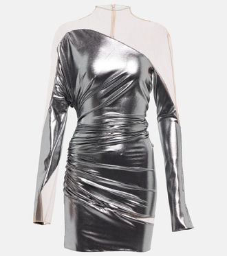 MUGLER Paneled minidress