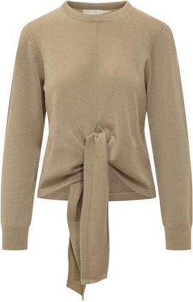 Tela Finley Sweater - Dames - Ronde hals truien - Beige - M - Truien & Vesten