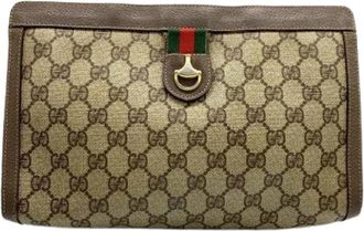 Gucci Pre-owned 014 56 6044 Clutch bag - Dames - Vintage Clutch - Beige - ONE Size - Vintage