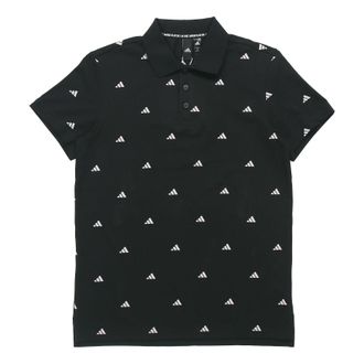 adidas Sports Short-sleeve POLO Shirt Men BlackWhite FT2802