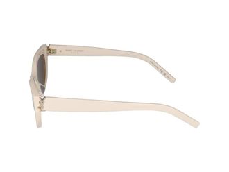 Saint Laurent Womens Sunglasses Sl M115 004 Ivory Brown 54-20-140 Acetate
