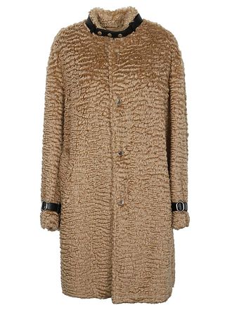 Jil Sander Womens Wool Coat - Tan - Size EU 34 (Womens)