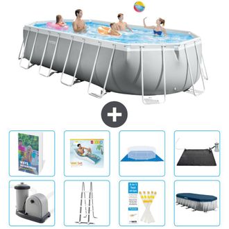 Intex Piscina Prism Frame Oval - 610x305x122 Cm - 9-piezas S567