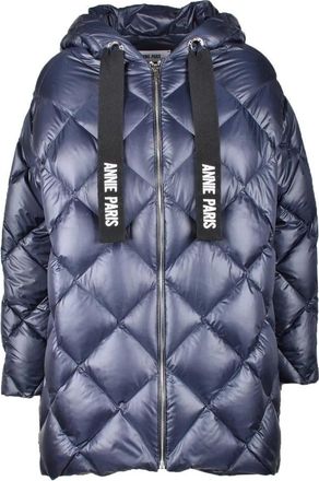ANNIE PARIS Quilted Blue Down Jacket