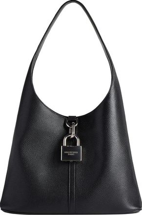Balenciaga (WMNS) Balenciaga Locker Medium North-south Hobo Bag Black 7716362AAWC1000