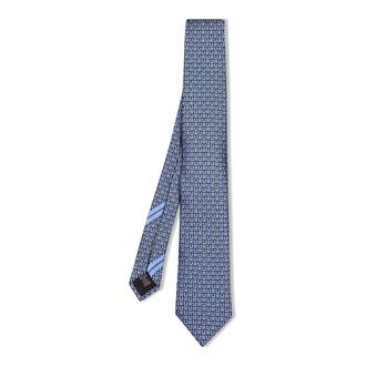 Ermenegildo Zegna Ties, male, Blue, Size: ONE SIZE Silk Jacquard Tie