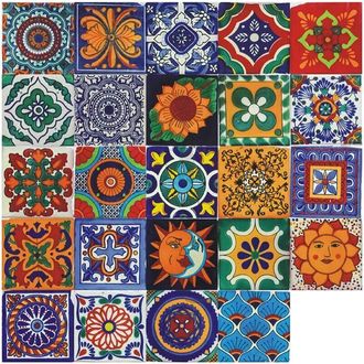 OEM Autocollant Carrelage - 15x15 Cm - Pvc Etanche - Pour Salle De Bain Cuisine - 24 Pieces