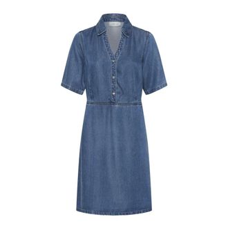 Cream Dames, Jurken, Blauw, Maat: 3XL Denim