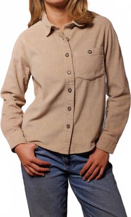 Iron And Resin Womens Drifty Shirt In Tan