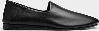 Jacquemus Mens Foldable black leather flats Men