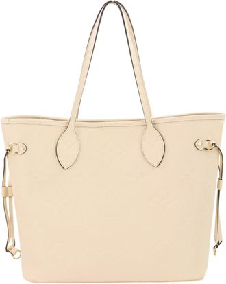 Louis Vuitton Cream Monogram Empreinte Tote Bag (Pre-Owned)
