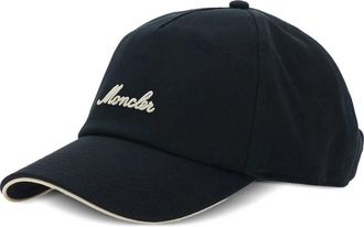 Moncler Logo Cotton Baseball Cap